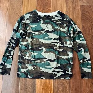 J. Crew wool camouflage sweater